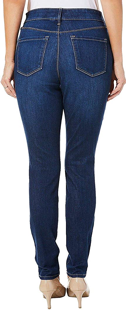 Gloria Vanderbilt Womens Comfort Curvy Skinny Jeans,Dark Blue,10