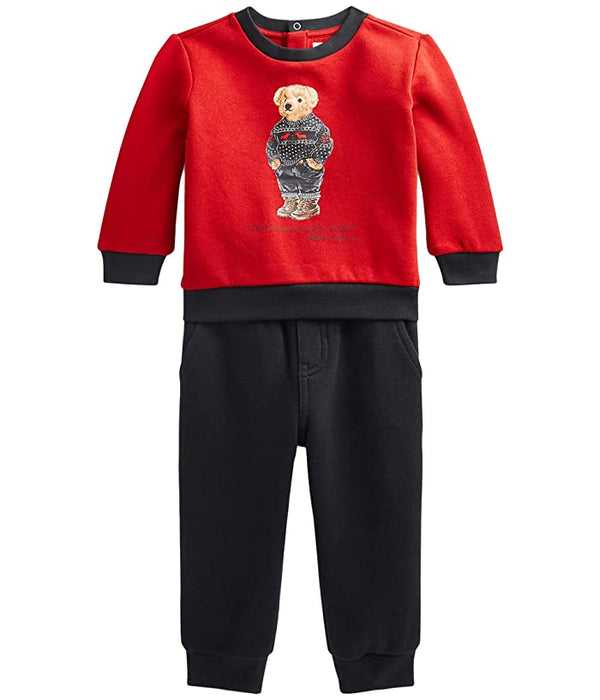 Polo Ralph Lauren Infant Polo Bear Fleece Sweatshirt Pants Set