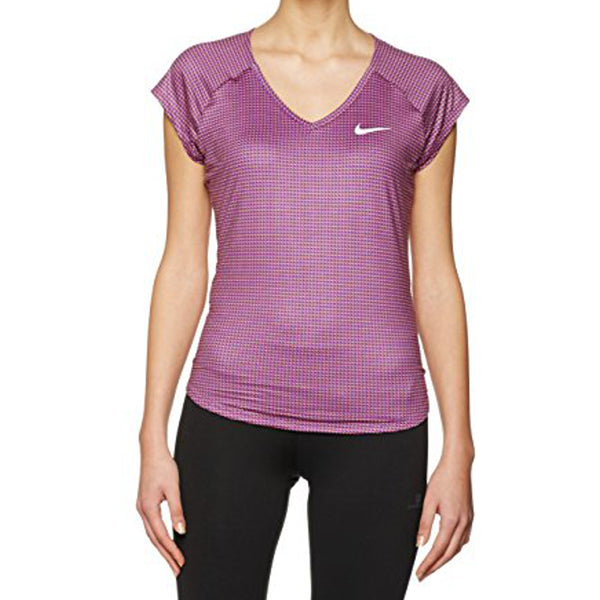 Nike Womens Pure Dri fit Printed Tennis Top