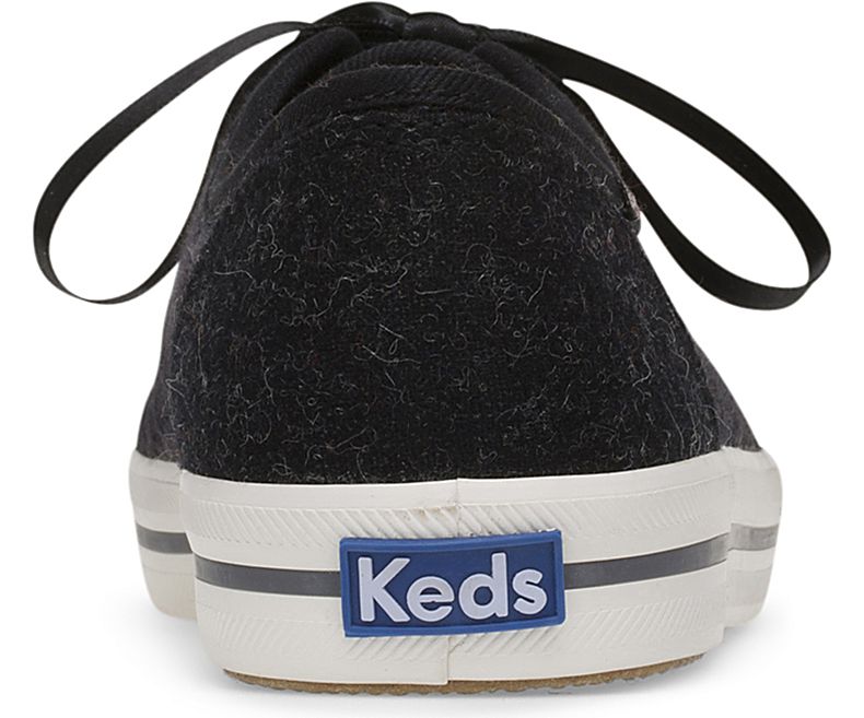 Keds Womens Kickstart Houndstooth Sneakers Black 6.5