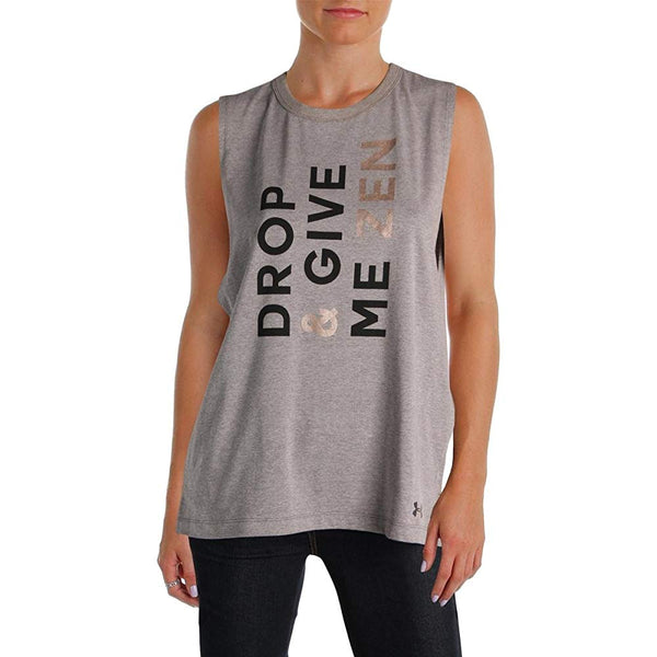 Under Armour Womens Drop Give Me Zen Muscle Graphic Printed Tank Top