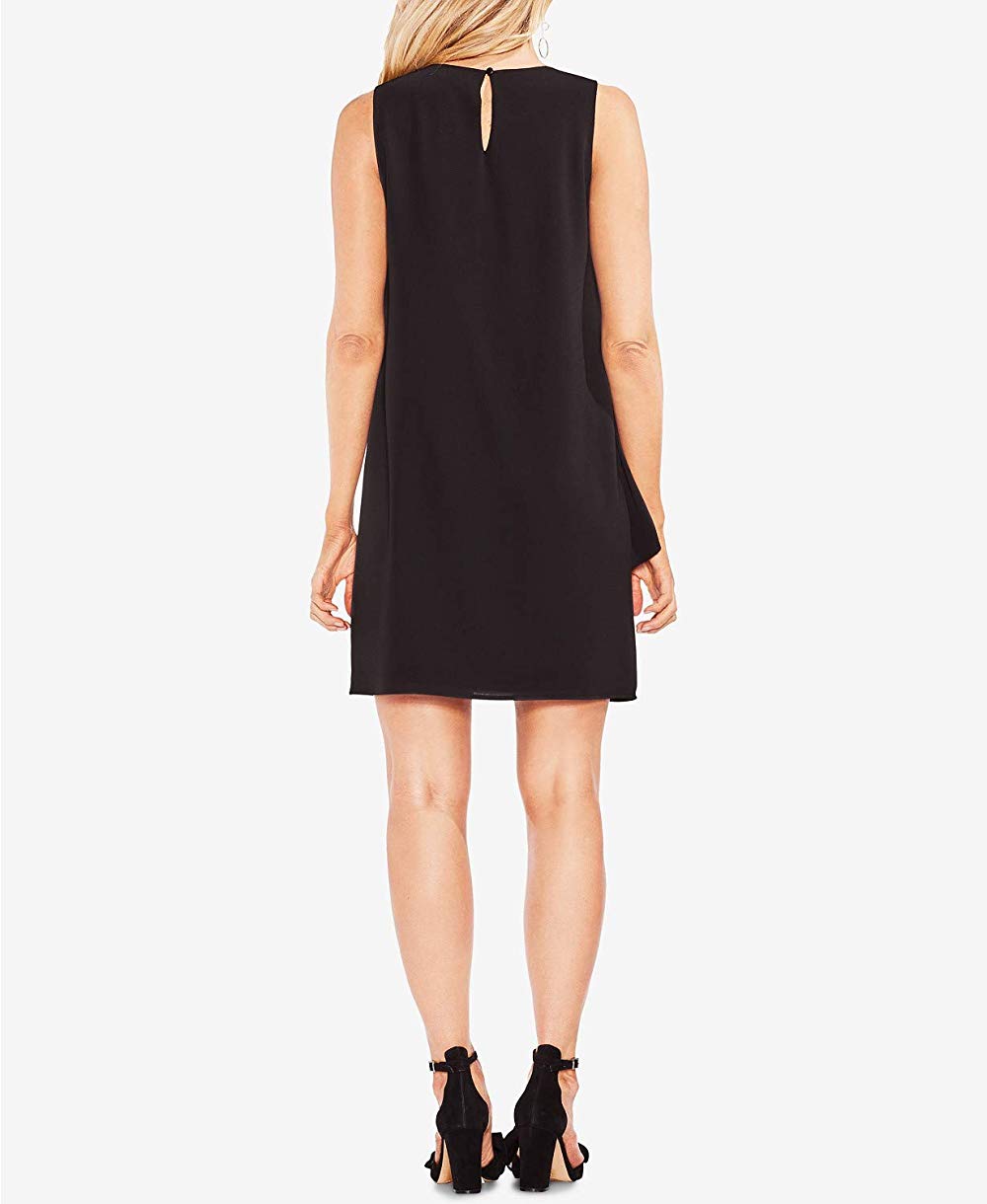 Vince Camuto Womens Asymmetrical Tiered Shift Dress