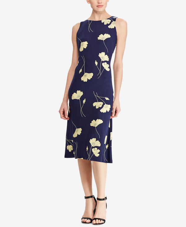 American Living Womens Floral Print Jersey Dress