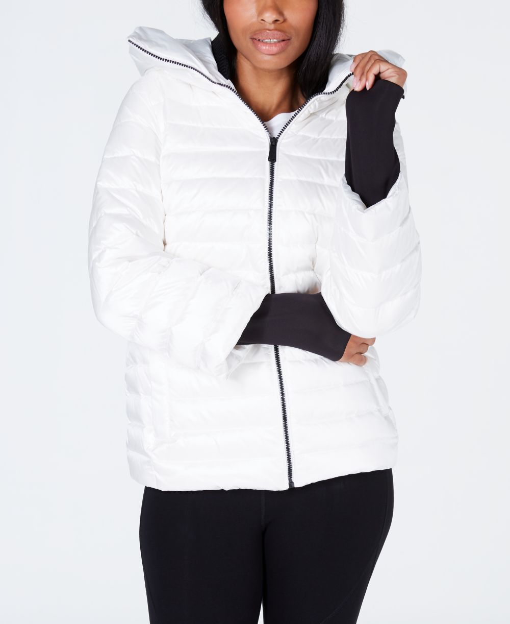 Calvin Klein Womens Down-Filled Hooded Puffer Jacket
