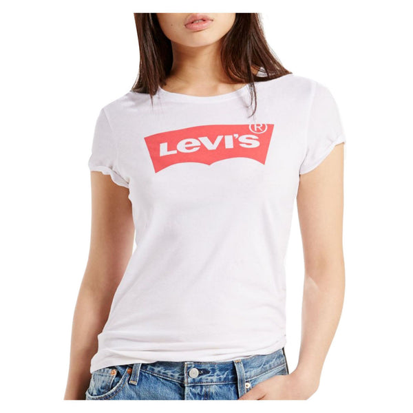 Levi's Womens Cotton Batwing Logo Graphic T-Shirt