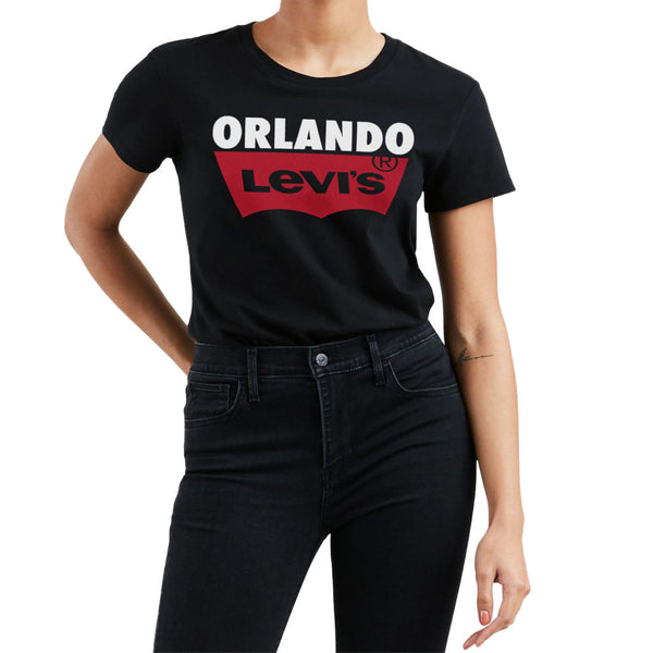 Levi's Womens Batwing Logo Cotton Cities T Shirt