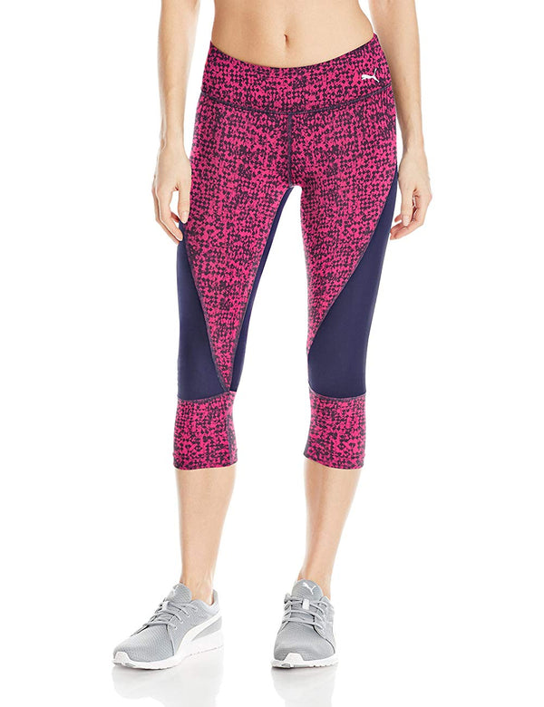 Puma Womens dryCELL Colorblocked Cropped Leggings
