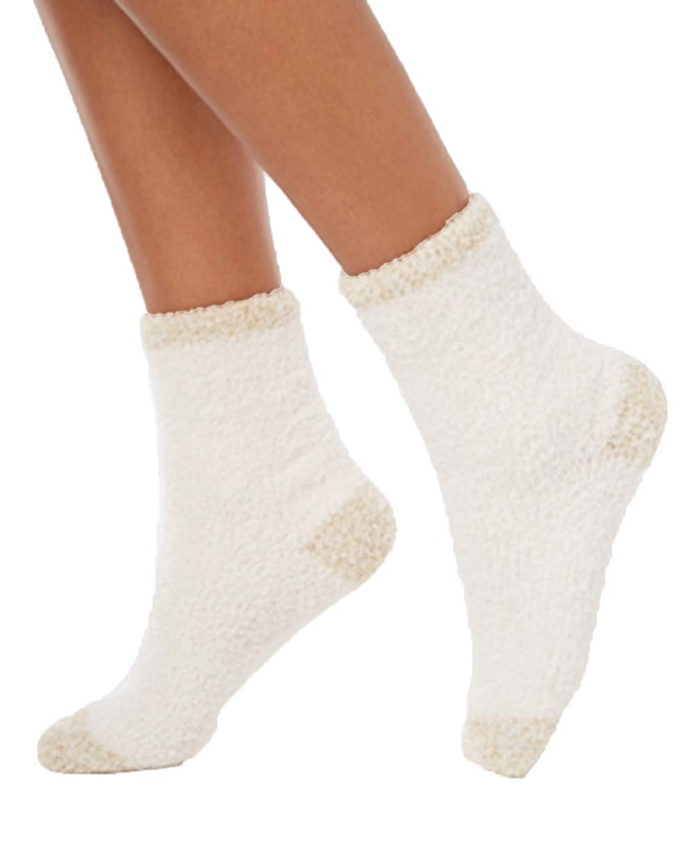 allbrand365 designer brand Womens Colorblocked Fuzzy Cozy Socks
