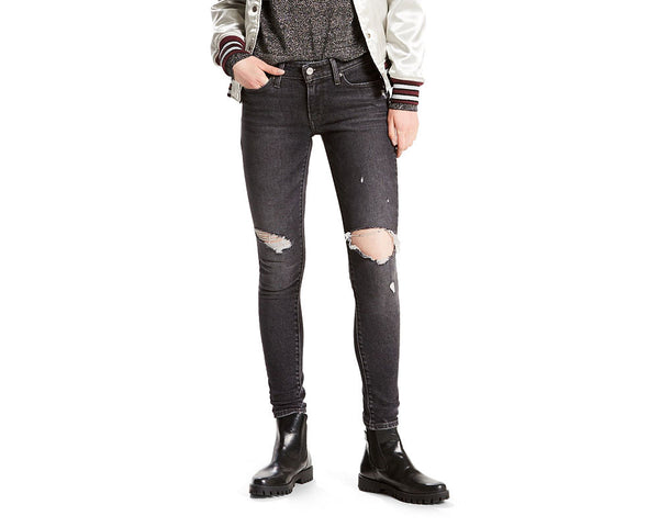 Levi's Womens Ripped Skinny Jeans