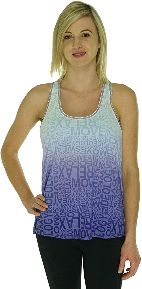 Ideology Womens Ombre Printed Tank Top