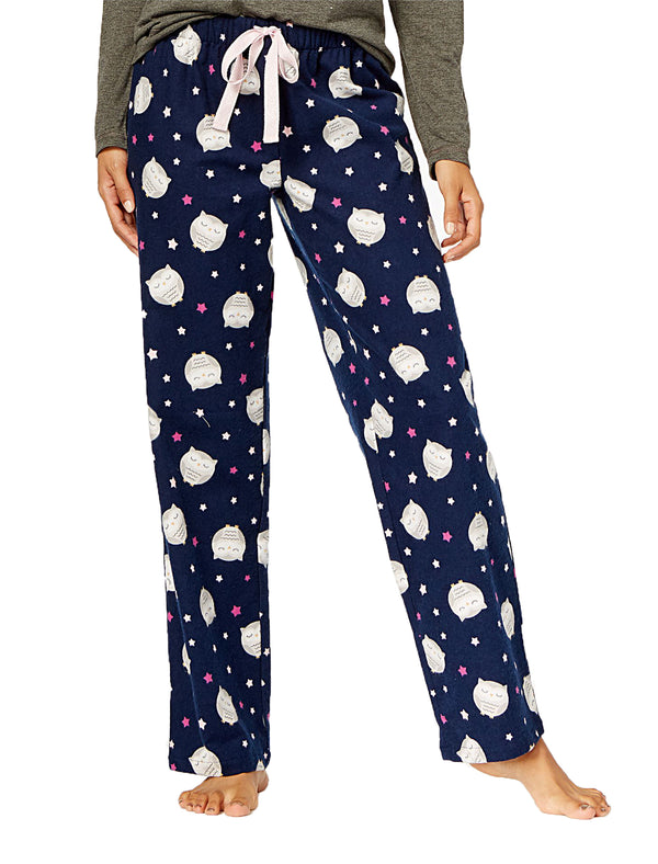 Jenni by Jennifer Moore Womens Printed Cotton Pajama Pants