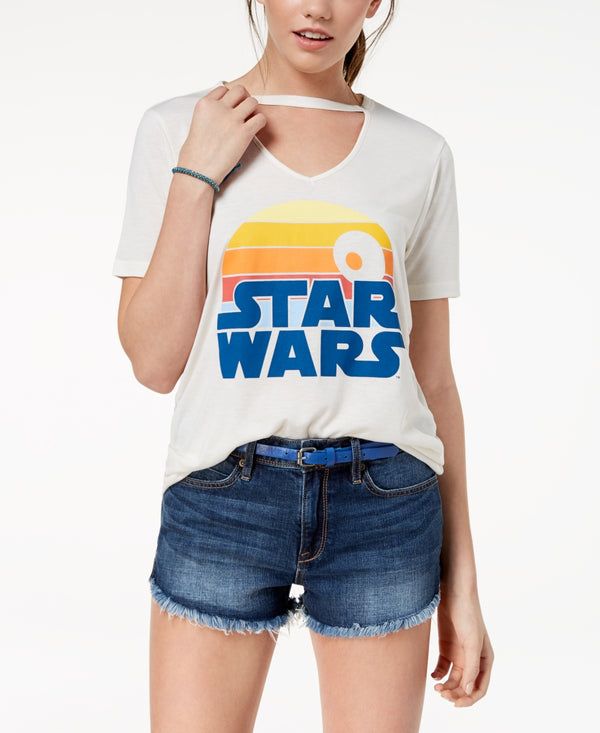 Mighty Fine Juniors Star Wars Choker Graphic Print T-Shirt