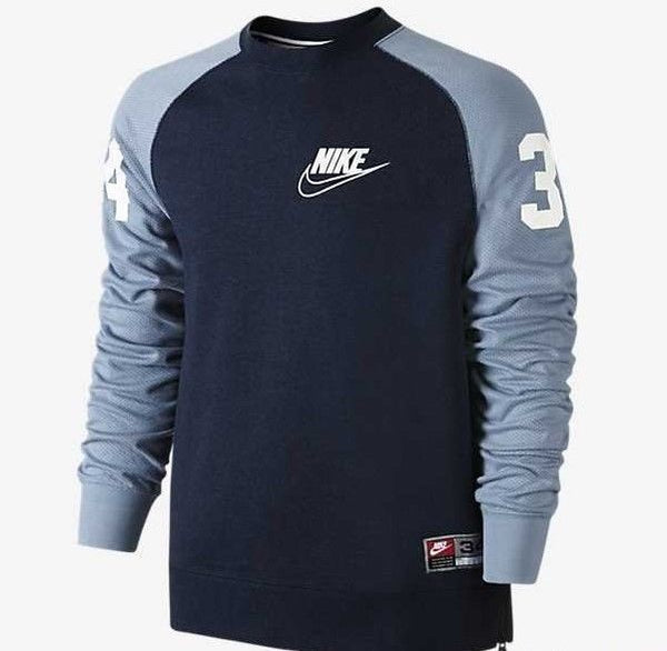 Nike Mens Knows Crew Mesh Sweatshirt