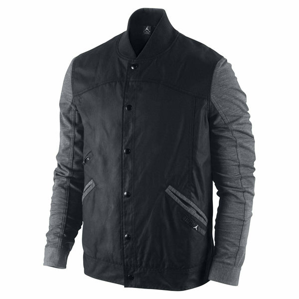 Jordan Mens Jacket Beautiful Black Coloured Full Sleeve Button Up Varsity Jacket