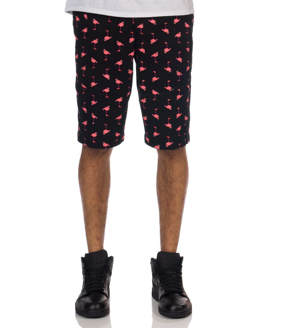 Jordan Mens Printed Retro Flamingo Shorts