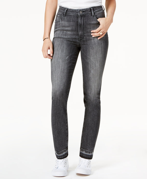 M1858 Womens Audrey High-Rise Slim Straight Leg Jeans