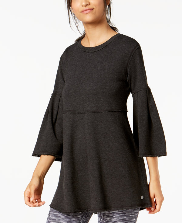 Calvin Klein Womens Performance Relaxed Bell Sleeve Tunic