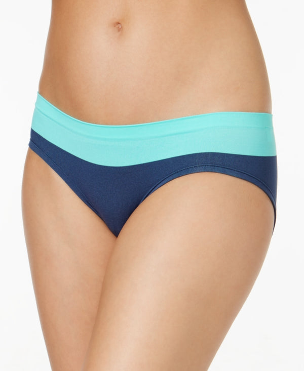 Jenni Womens Two-Tone Seamless Hipster Teal S
