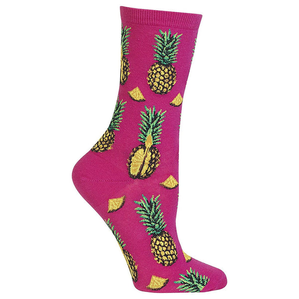 Hot Sox Womens Pineapple Adult Socks 1 Pair