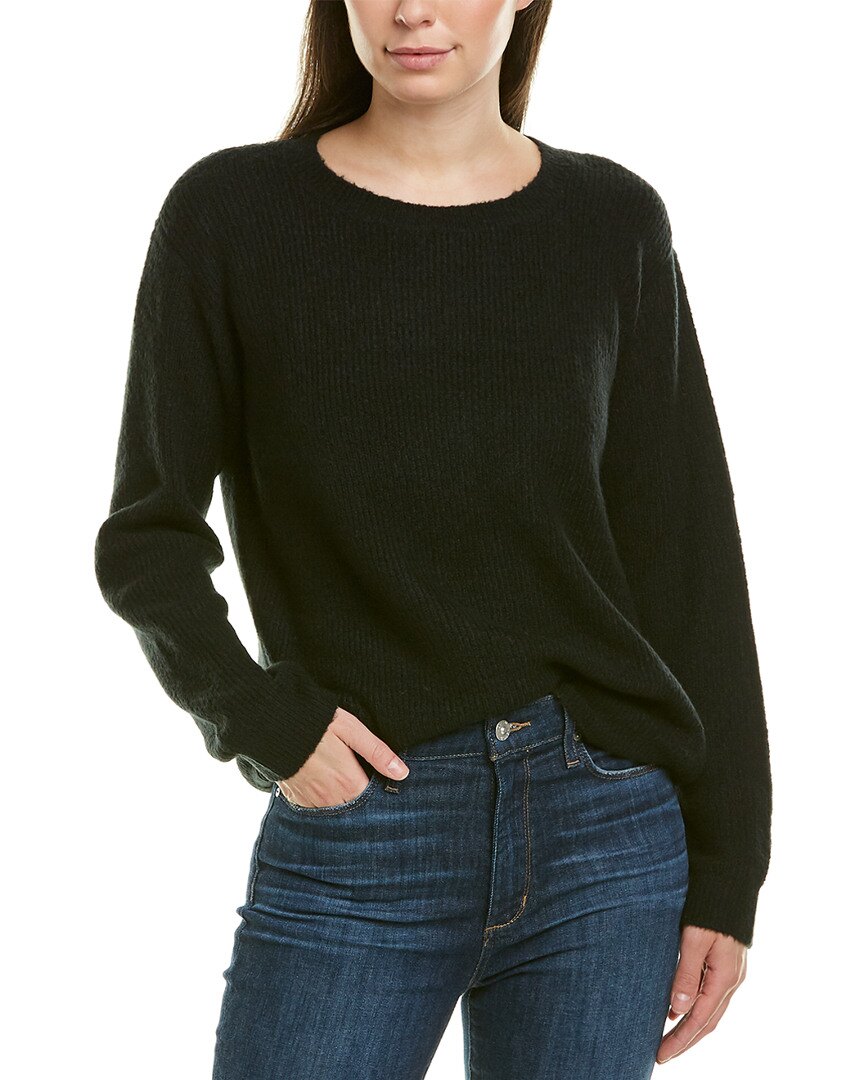 NYDJ Womens Ribbed Tie Back Blend Sweater