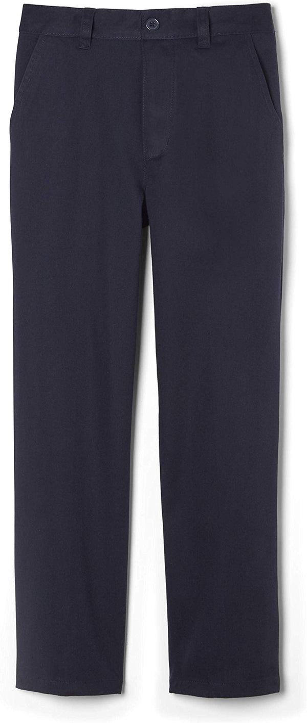 French Toast Big Boys Pull On Pants,Navy,8
