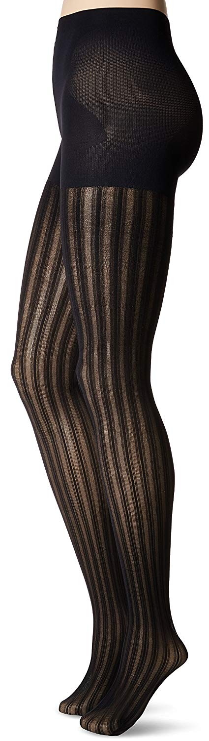 Berkshire Womens Plus Size Easy On Vertical Stripe Tights