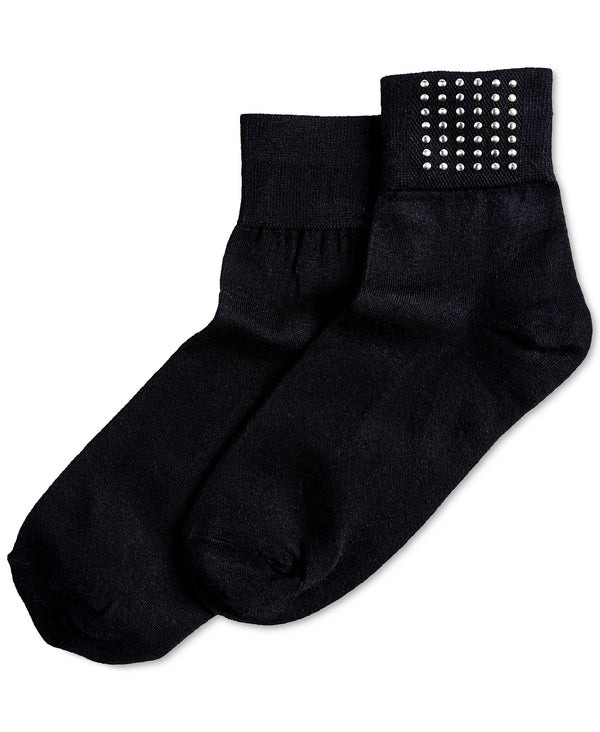 HUE Studded Shortie Socks