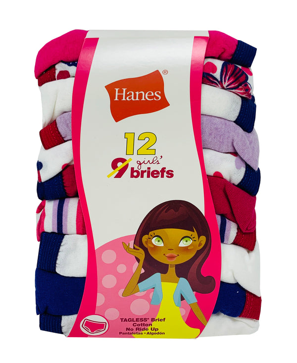 Hanes Girls Comfortsoft Briefs Panty 12 Pack