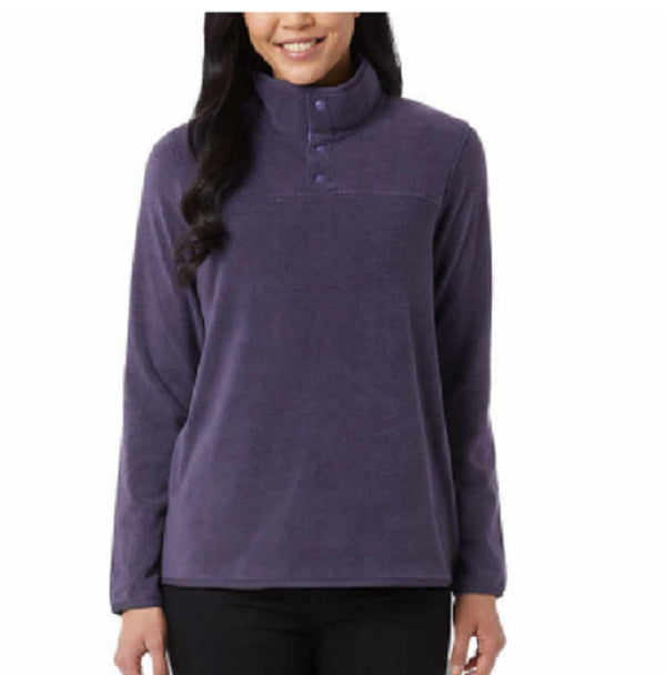 32 DEGREES Womens Midweight Snap Arctic Fleece Pullover