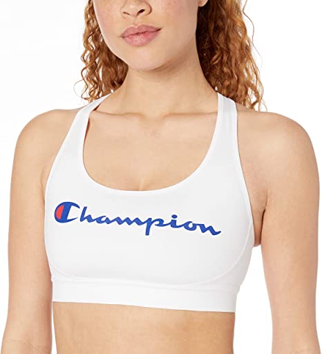 Champion Womens The Absolute Racerback Compression Medium Impact Sports Bra