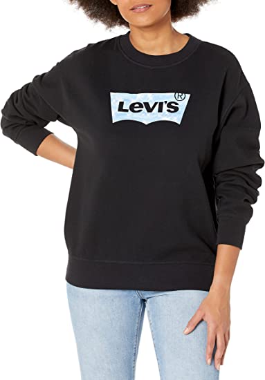 Levi's Womens Logo Crewneck Sweatshirt,X-Large