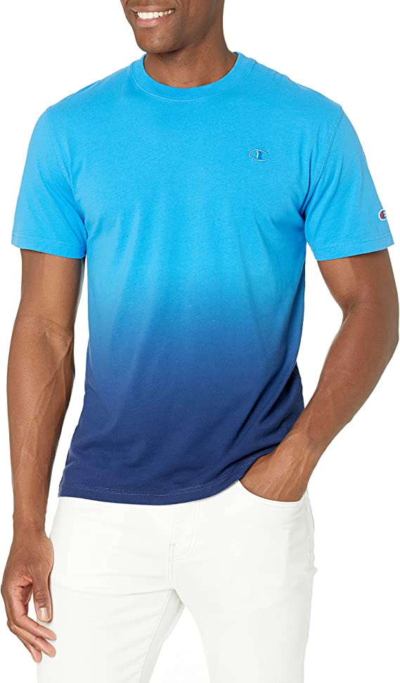 Champion Mens Ombre T-Shirt Balboa Blue Large