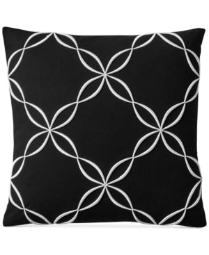 Charter Club Damask Designs Outline Embroidered 18 Inches Square Decorative Pillow