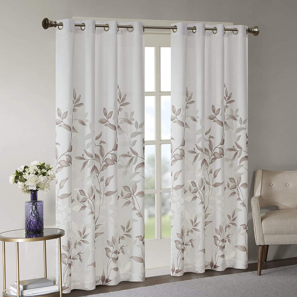 Madison Park Cecily Floral Print Curtain Panel