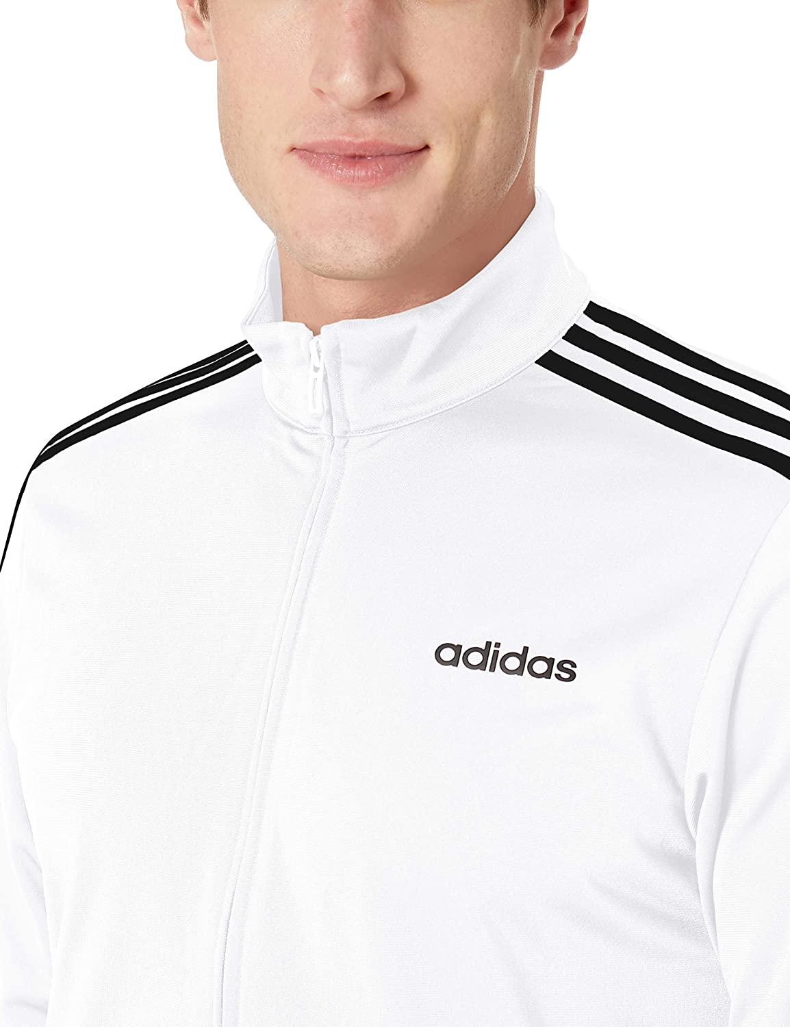 Adidas Mens Essentials 3-stripes Tricot Track Jacket