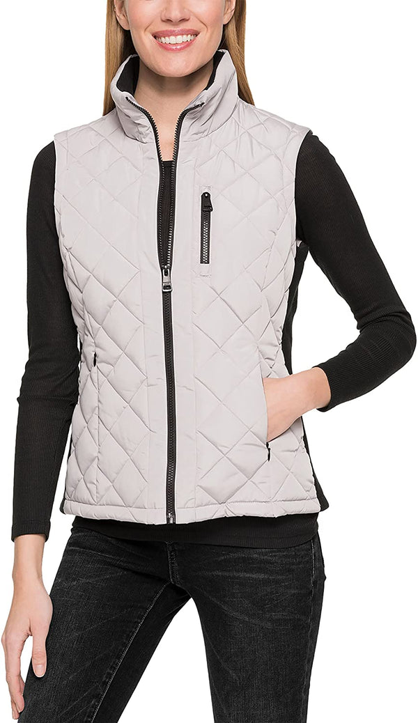 Andrew Marc Womens Quilted Insulated Vest