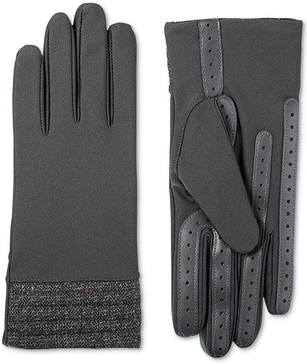 ISOTONER Womens Touchscreen Herringbone Cuff Gloves
