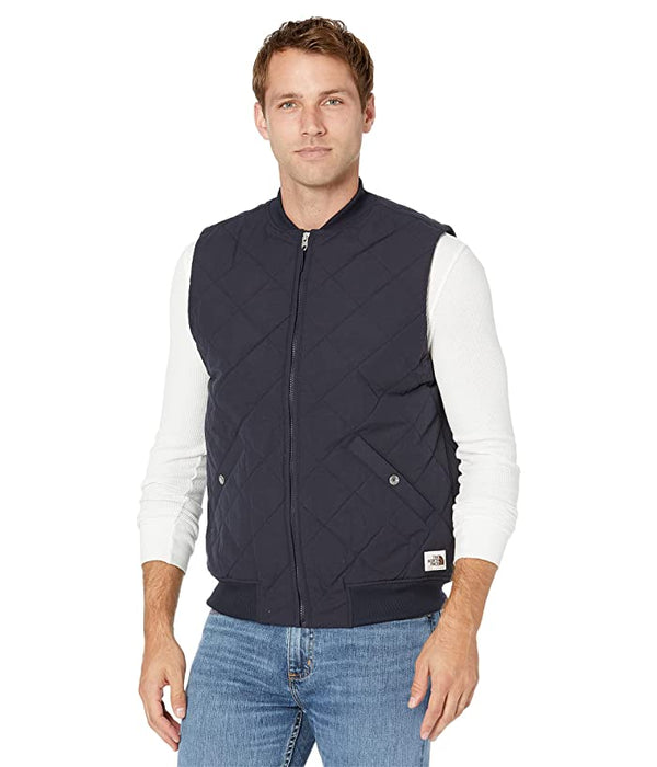 The North Face Mens Cuchillo Insulated Vest,Aviator Navy/Bleached Sand,Medium