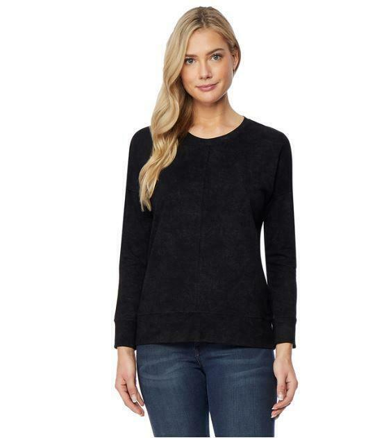 32 Degrees Womens Fleece Pullover,Black,X-Large