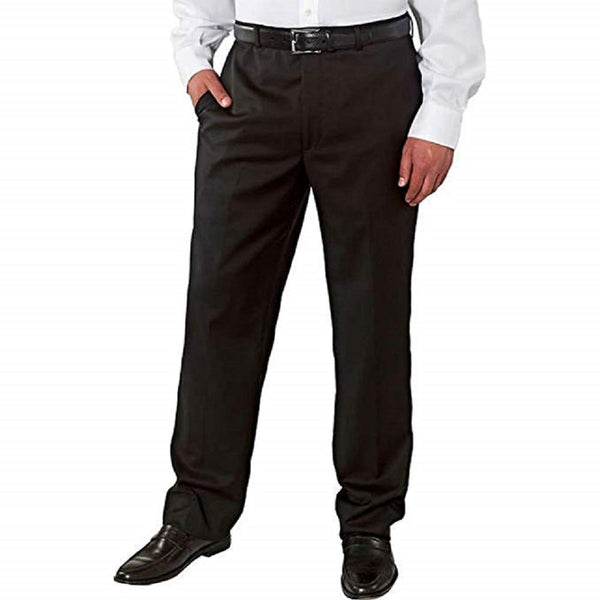 Kirkland Signature Mens Non Iron Pant Classic Fit Pant Black 44/32