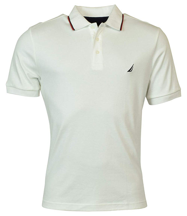 Nautica Mens Short Sleeve Classic Fit Polo Shirt White 2XL