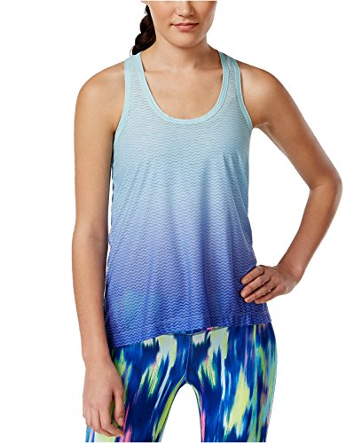 Ideology Womens Space-Dyed T-Back Tank Top Dazzle Ombre S