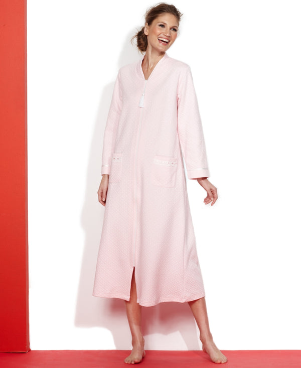 allbrand365 designer brand Womens Scroll Patterned Long Zip Robe