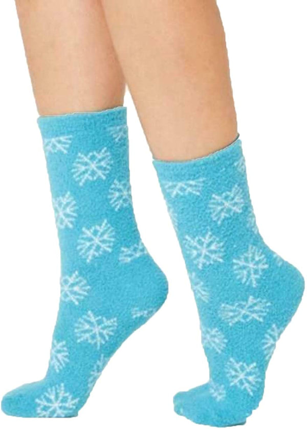 Charter Club Womens Snowflake Fuzzy Cozy Socks