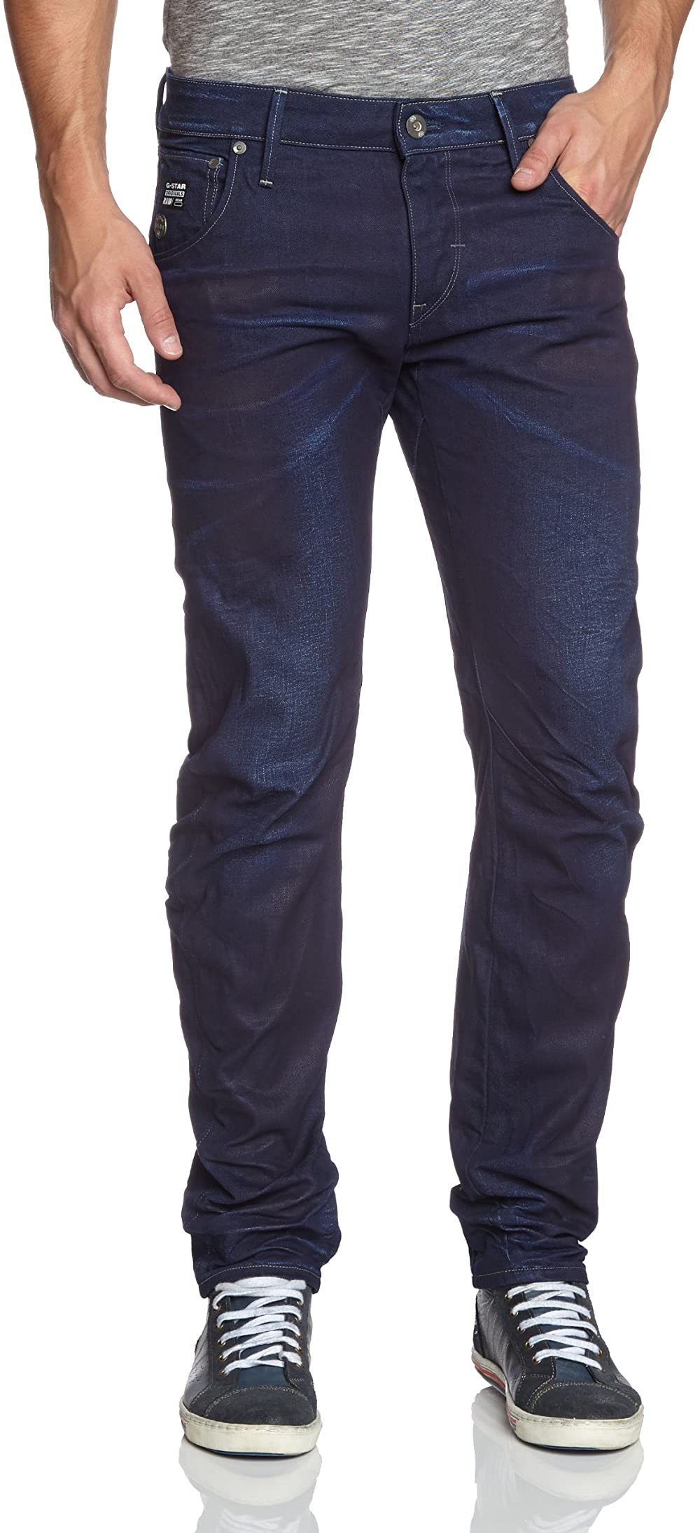 G-Star Raw Mens Arc 3D Slim Fit Jeans,Medium Aged,34W x 32L
