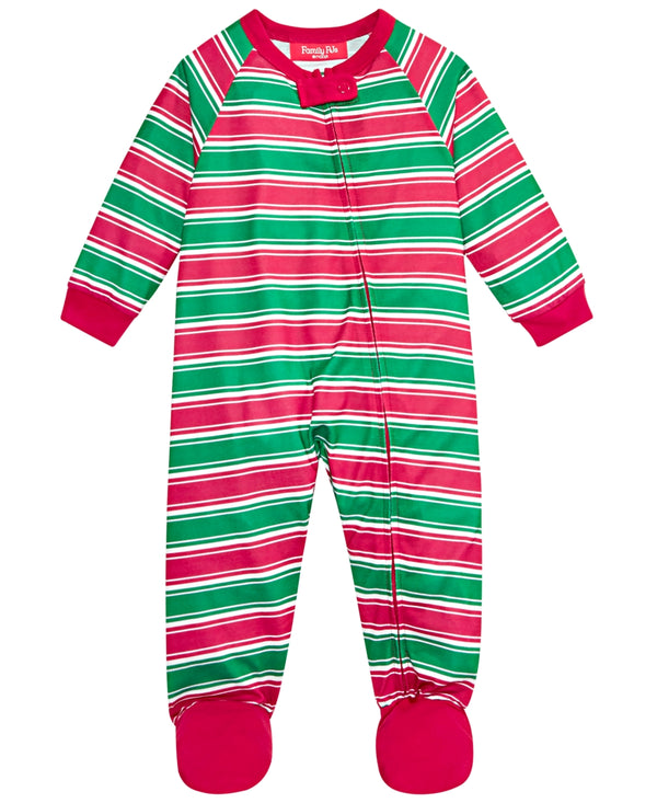 Family Pajamas Unisex Baby Matching Crushed It Stripe Footed Pajamas