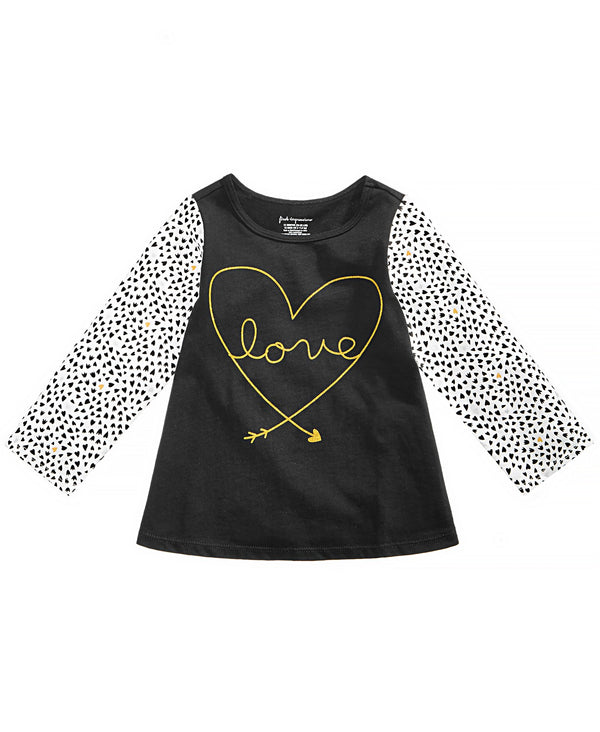 First Impressions Infant Girls Dotty Love Graphic Tunic