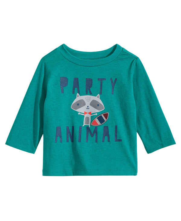 First Impressions Infant Boys Party Animal Print T-Shirt