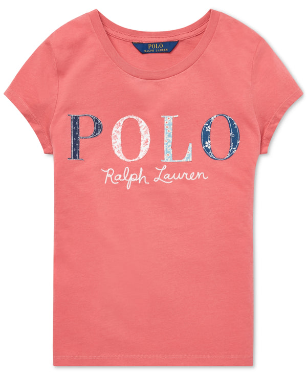 Polo Ralph Lauren Big Kid Girls Floral Polo Jersey Tee