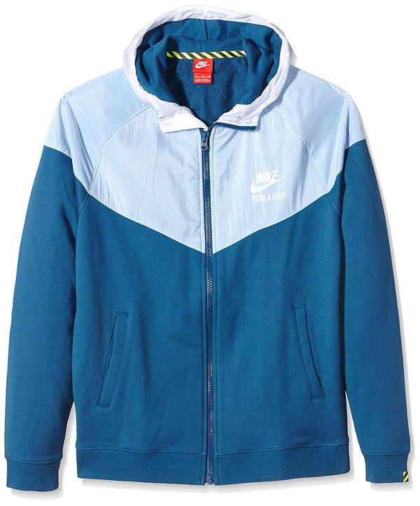 Nike Mens Track And Field Woven Full Zip Hooded Jacket